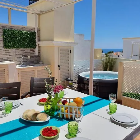Terrace - Santa Eulalia - Private Jacuzzi Apartment Albufeira